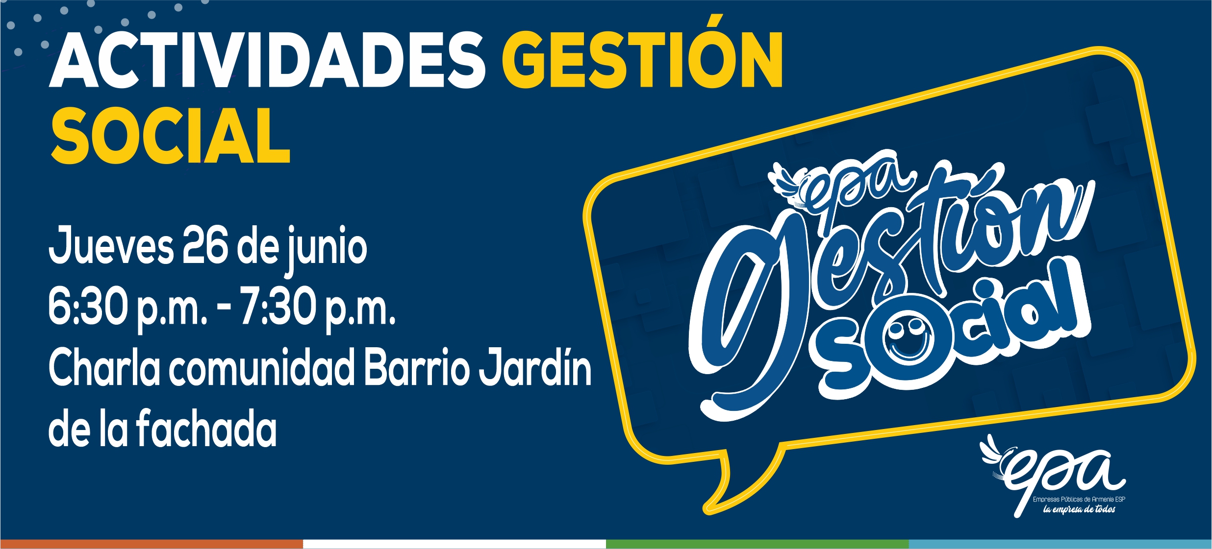 Charla comunidad Barrio Jardin de la fachada jueves 26 junio