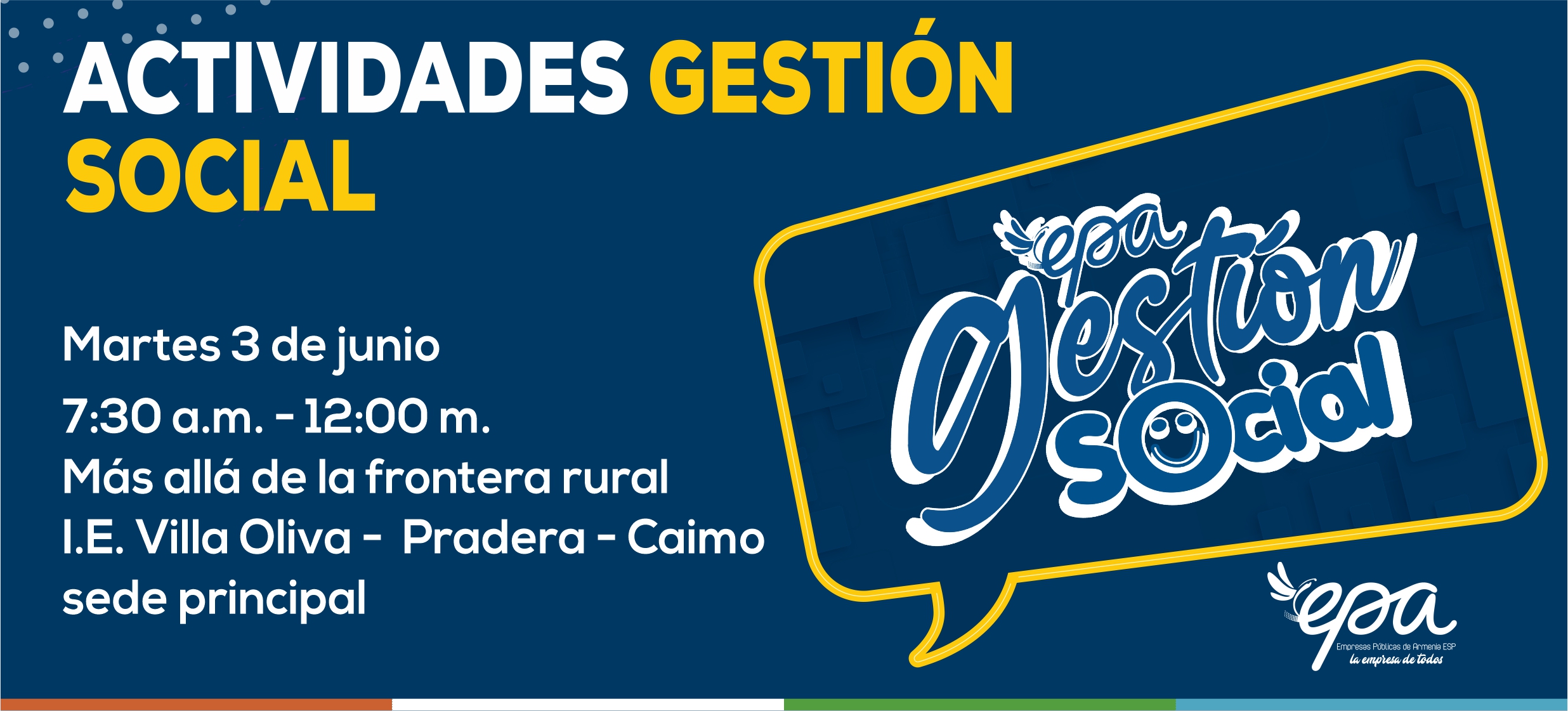 Más allá de la frontera rural I.E. Villa Oliva Pradera Caimo sede principal 3 de junio