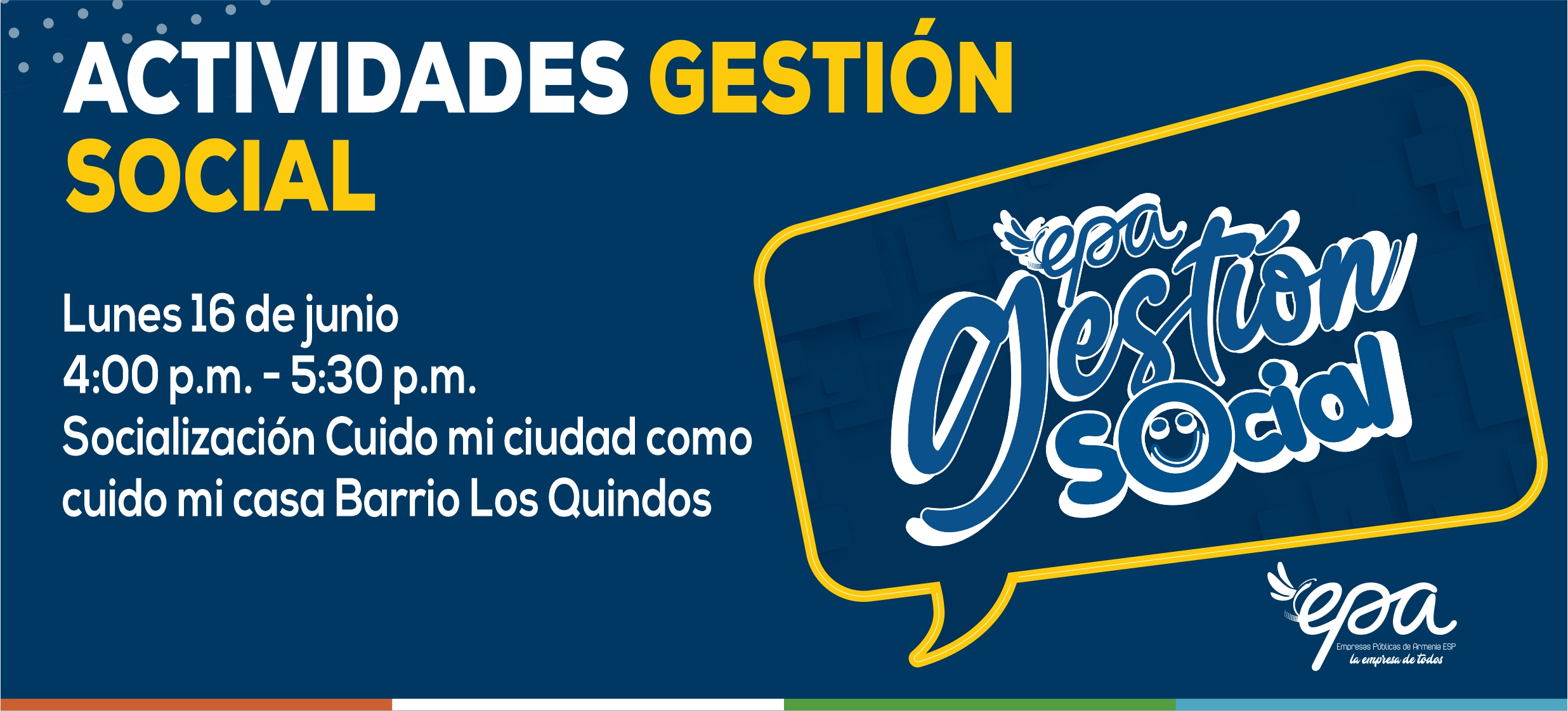 Socializacion Cuido mi ciudad como cuido mi casa Barrio Los quindos lunes 16 junio