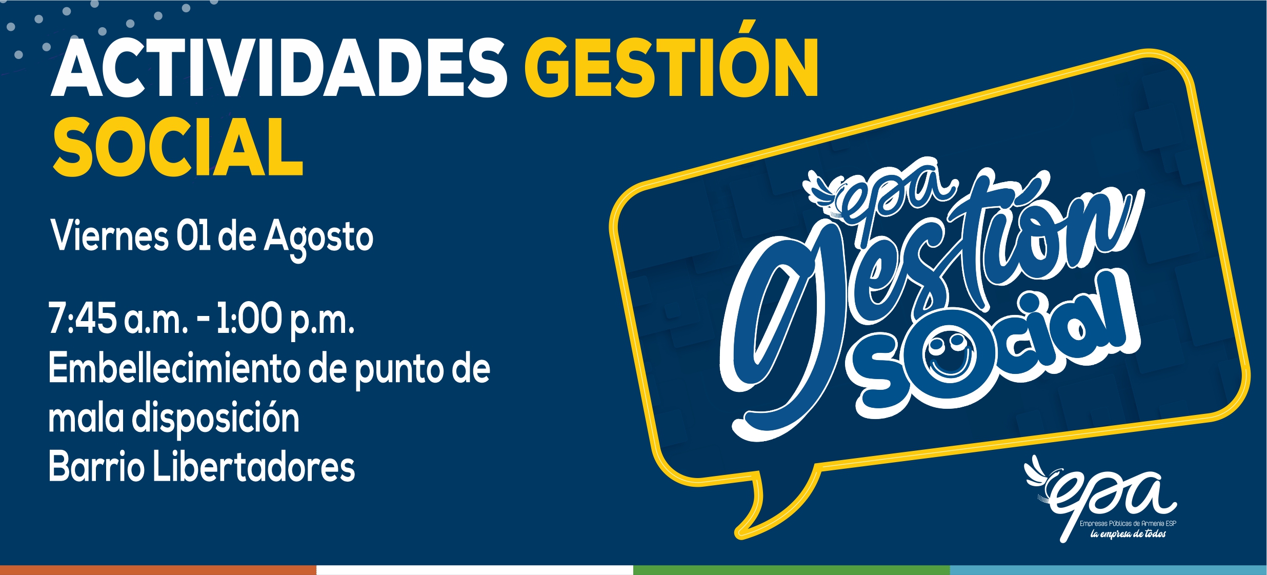 gráfica gestión social agosto 1