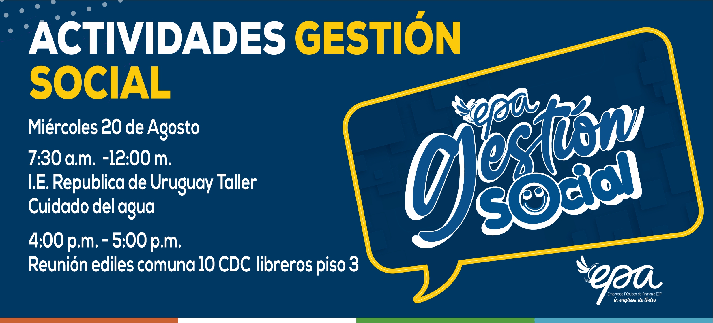gráfica gestión social agosto 20
