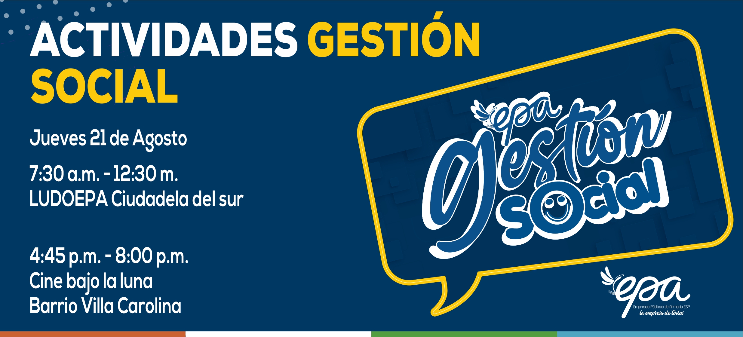 gráfica gestión social agosto 21