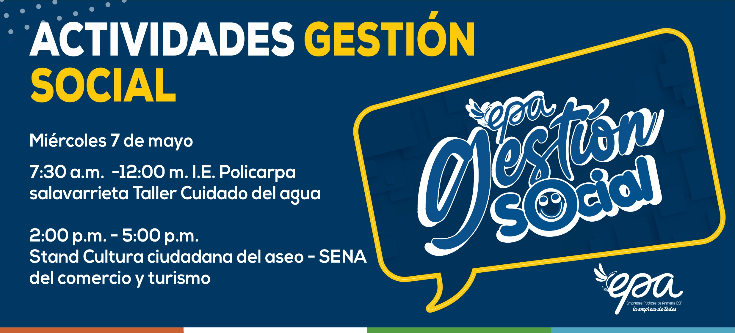 miércoles 7 mayo Stand Cultura ciudadana del aseo SENA del comercio y turismo I.E.Policarpa salavarrieta